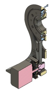 Cebulatron robot arm second axis
