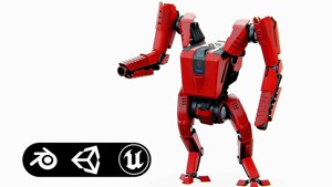 BATTLE DROID ONYX-5   Rigged for Unreal Engine - Unity - MIXAMO 