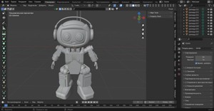 Robot 3D models stils