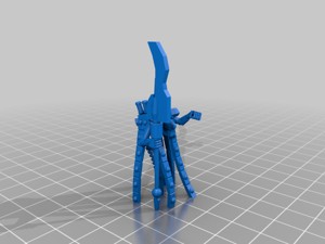 space skeleton robot warrior