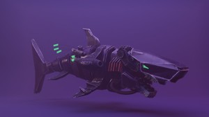Sea Horror Scary Robo Shark