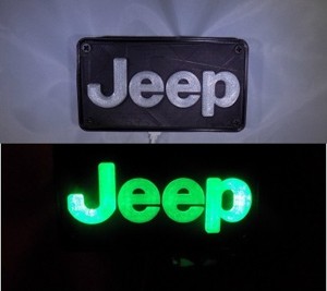 JEEP EMBLEM LED LIGHT/NIGHTLIGHT