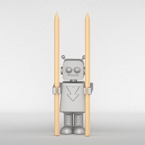 Retro Robot Pencil Holder