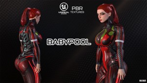 BABYPOOL Low-Poly Game Ready PBR 3D Character
