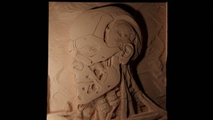 The Terminator  CNC 3d Print High Relief Sand Casting