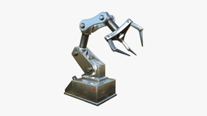 Robotic Hand A08 Aluminum - Machinery Industrial Design